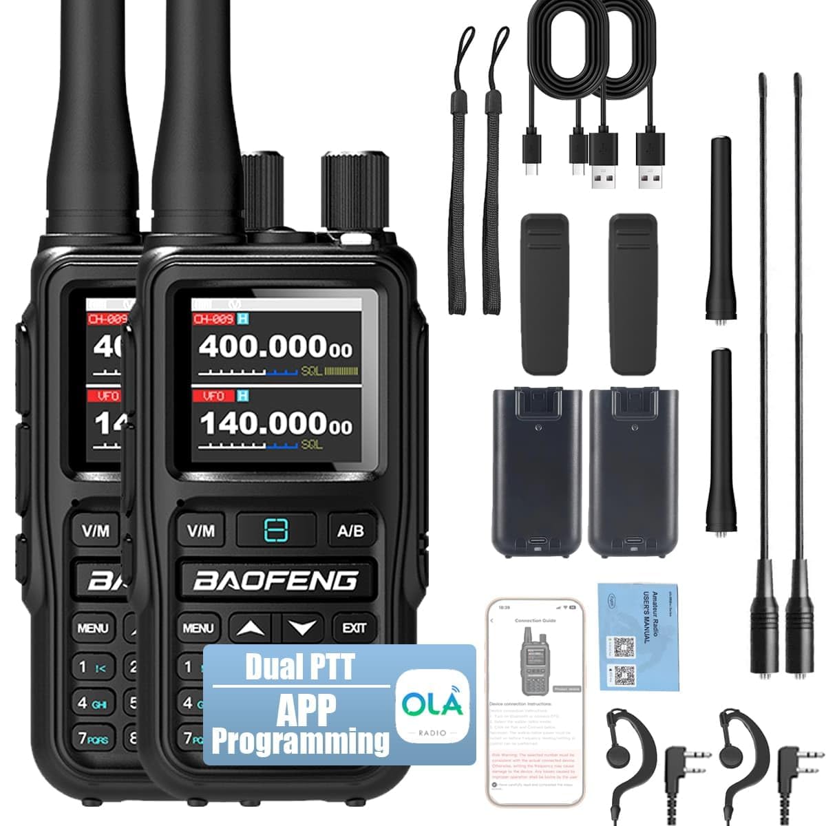 Amazon.com: BAOFENG UV-5R Mini Ham Radio Long Range Handheld Two